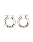 Silver Chubby Hoops