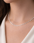 Starburst Curb Link Necklace
