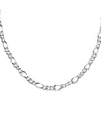 Silver Thick Figaro Necklace