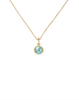 Gold Filled Crystal Charm Birthstone Necklace
