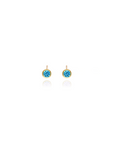 Petite Birthstone Bezel Studs