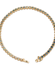 14k Gradiant Sapphire Tennis Bracelet | One-of-one