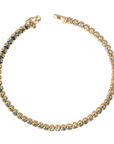 14k Gradiant Sapphire Tennis Bracelet | One-of-one