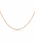 Two-Tone Thin Figaro Necklace
