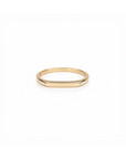 14k Gold Thin Signet Ring