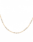 Two-Tone Triple Beaded Satellite Necklace