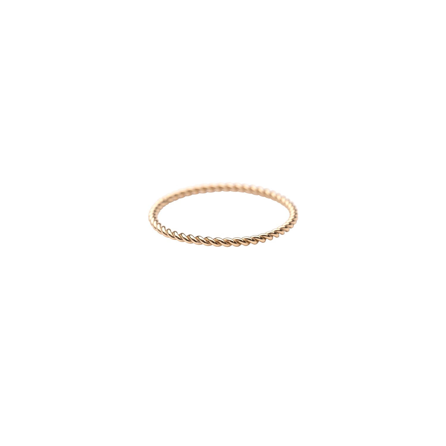 Gold Filled Dainty Twist Stacker Ring