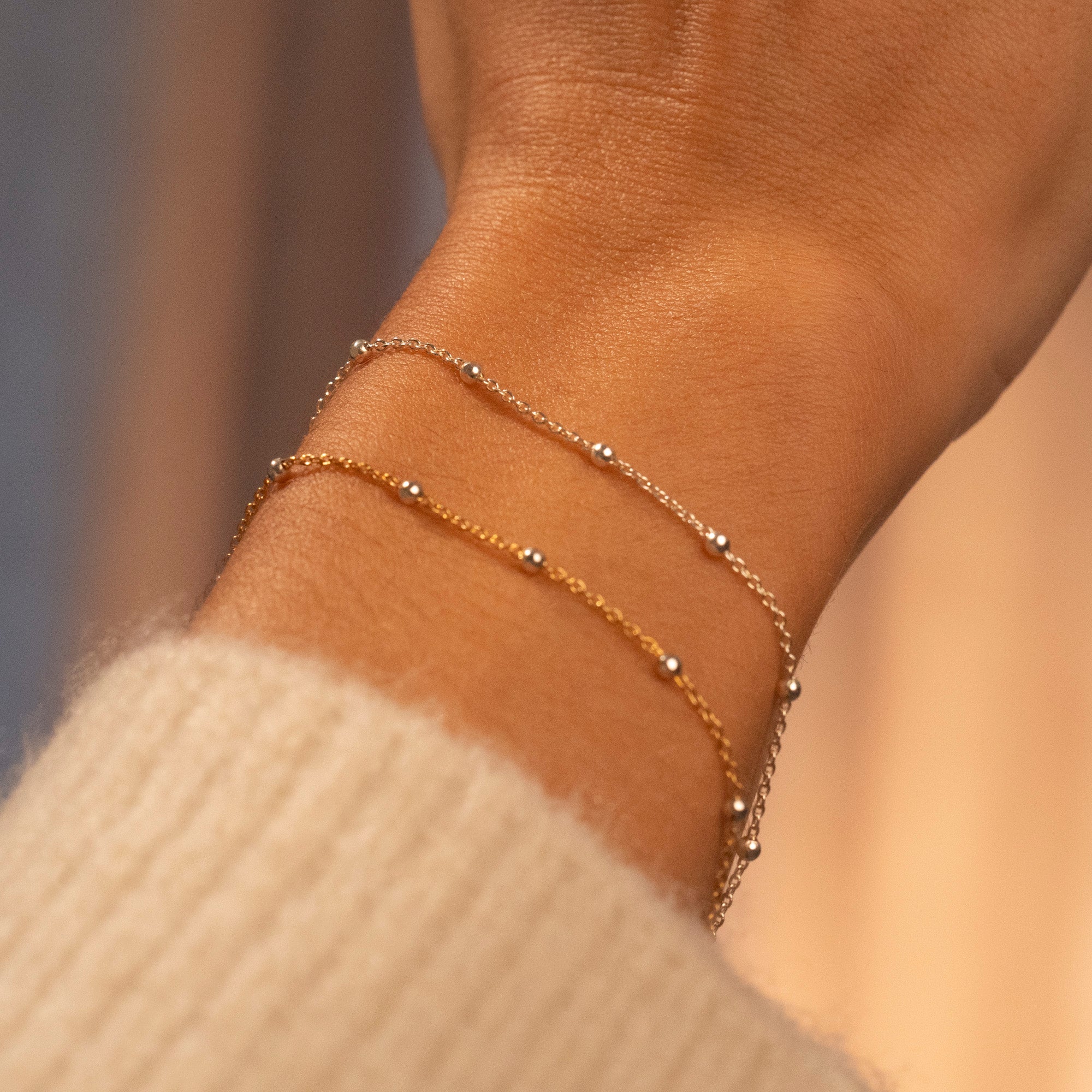 Two-Tone Satellite Bracelet