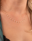 White Enamel Necklace