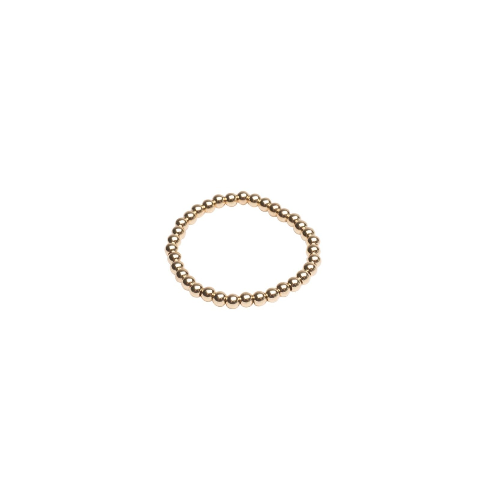 Gold Filled Beaded Stretch Ring