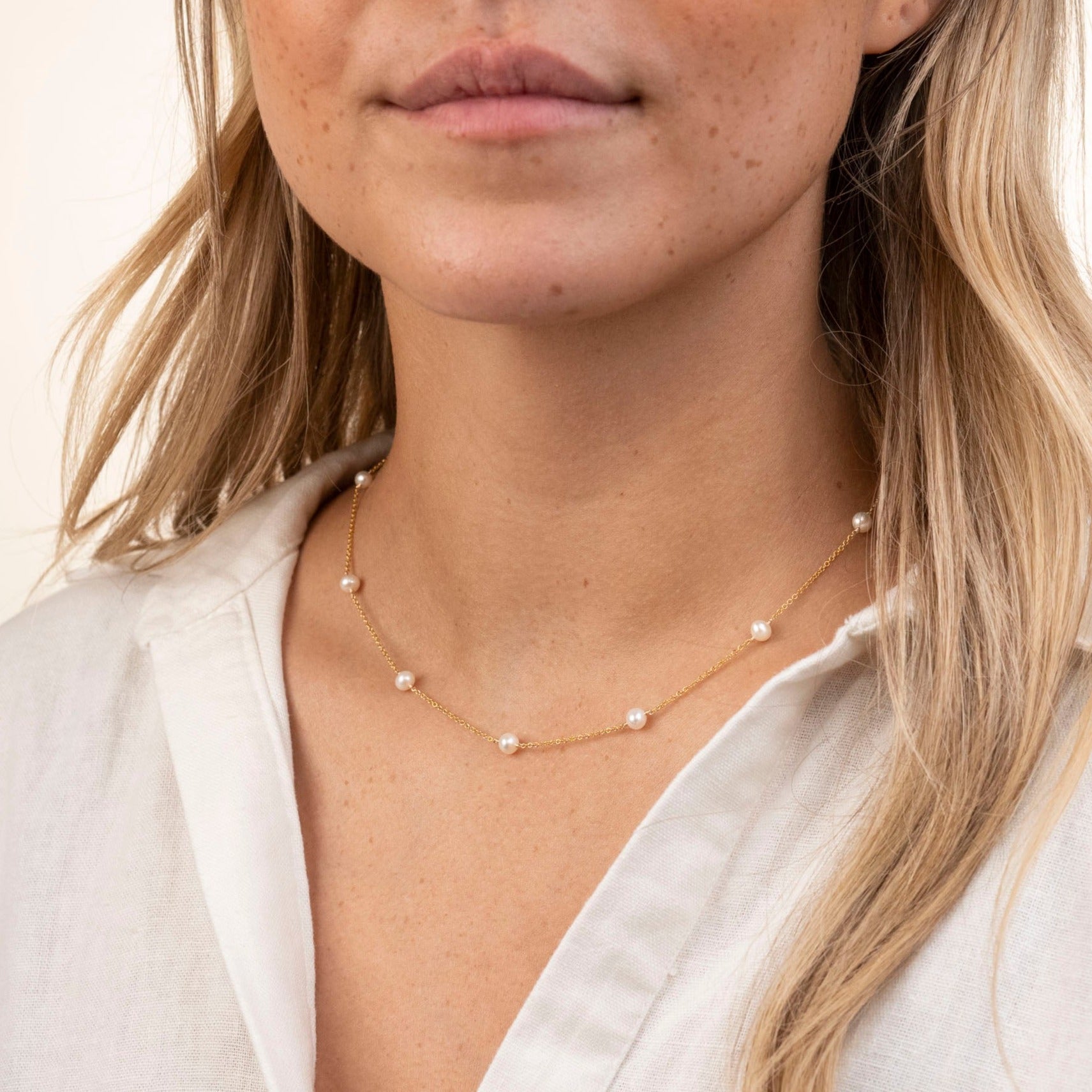 Pearl Satellite Necklace