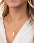 Gold Filled Boot Necklace