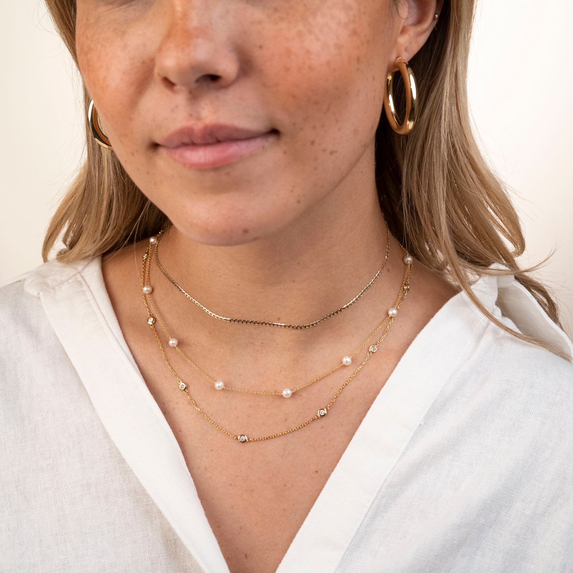 Pearl Satellite Necklace