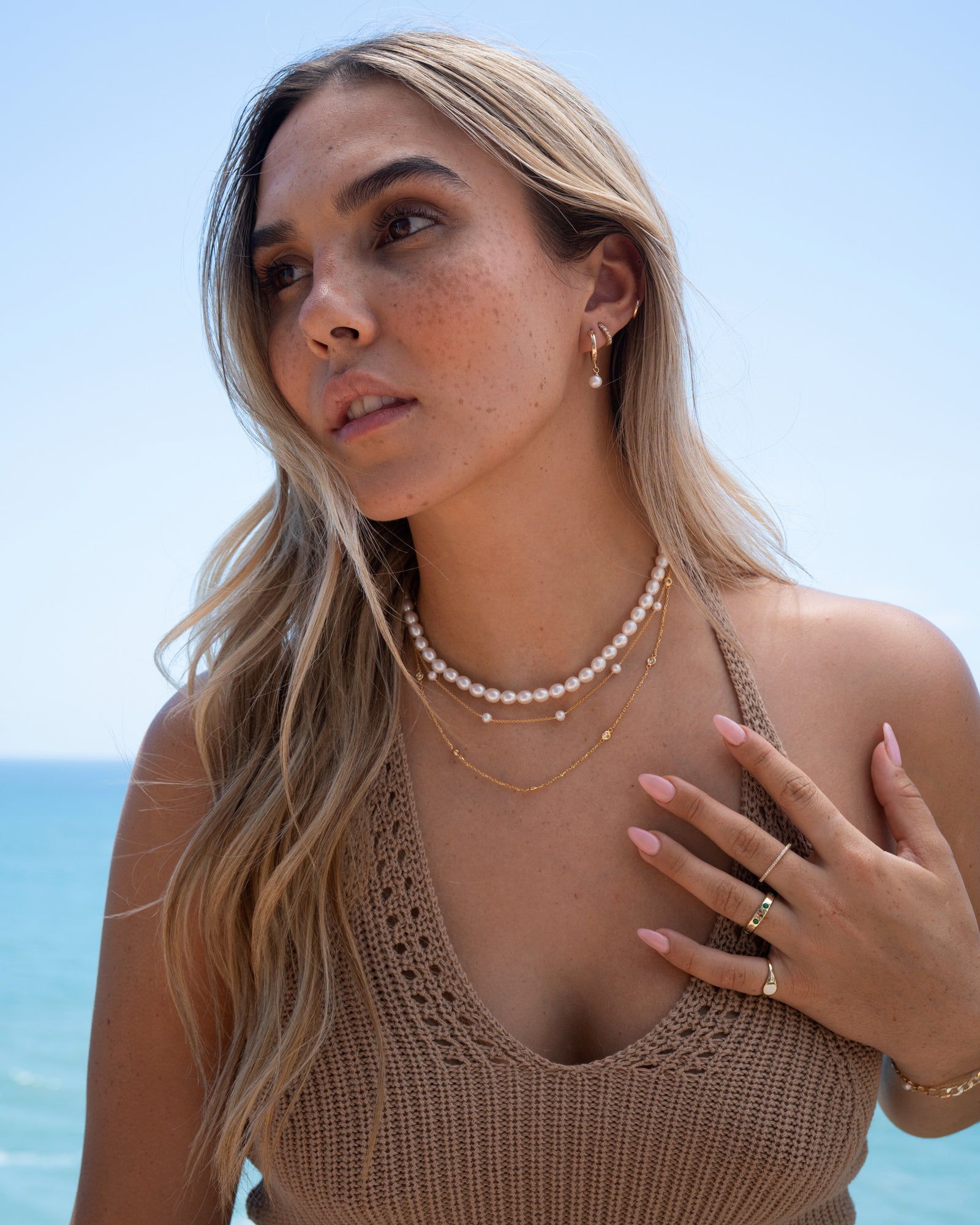 Pearl Satellite Necklace