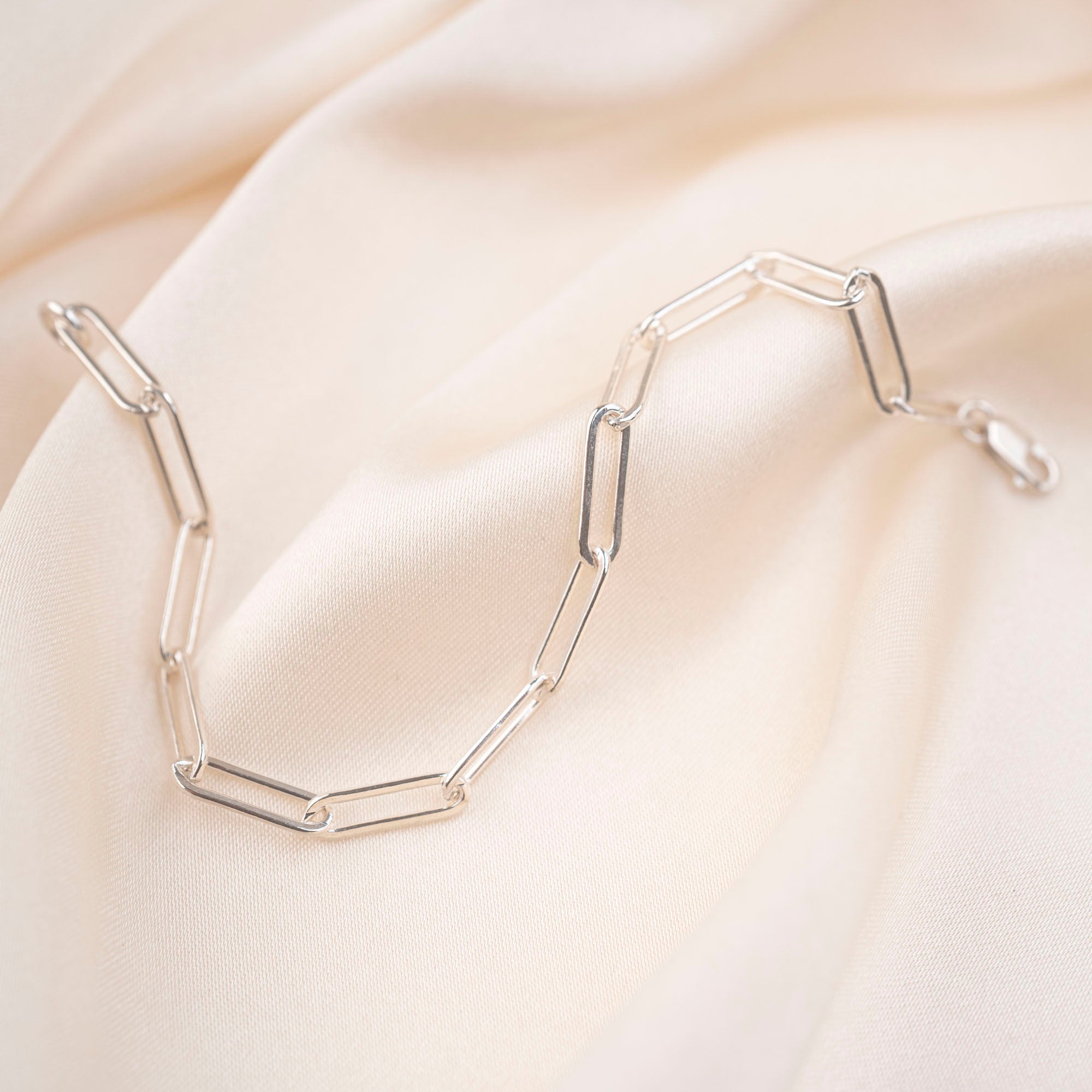 Silver Paperclip XL Bracelet