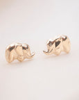 Gold Filled Lucky Elephant Studs