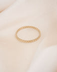 Gold Filled Flat Beaded Ring