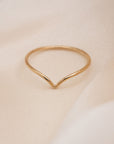 Gold Filled Chevron Ring