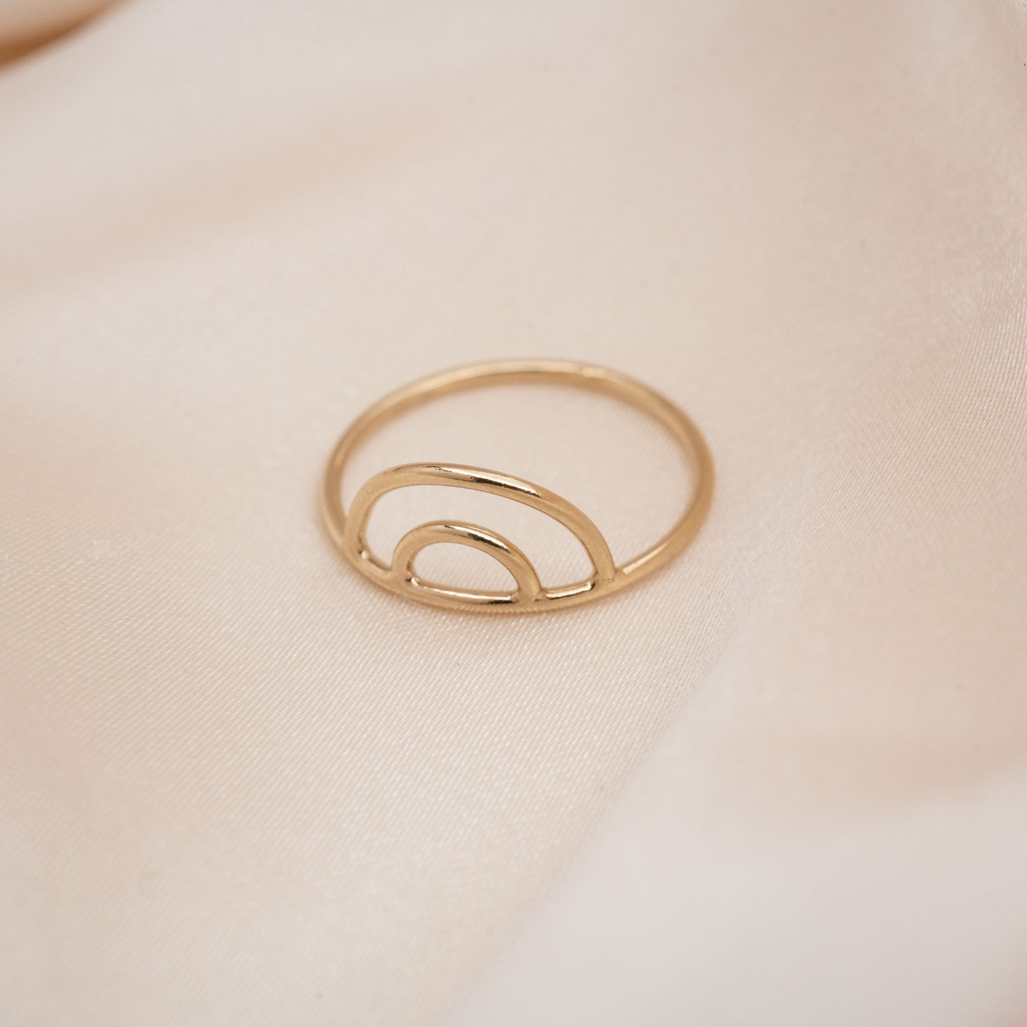 Gold Filled Rainbow Ring