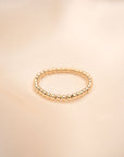 Gold Filled Beaded Stretch Ring