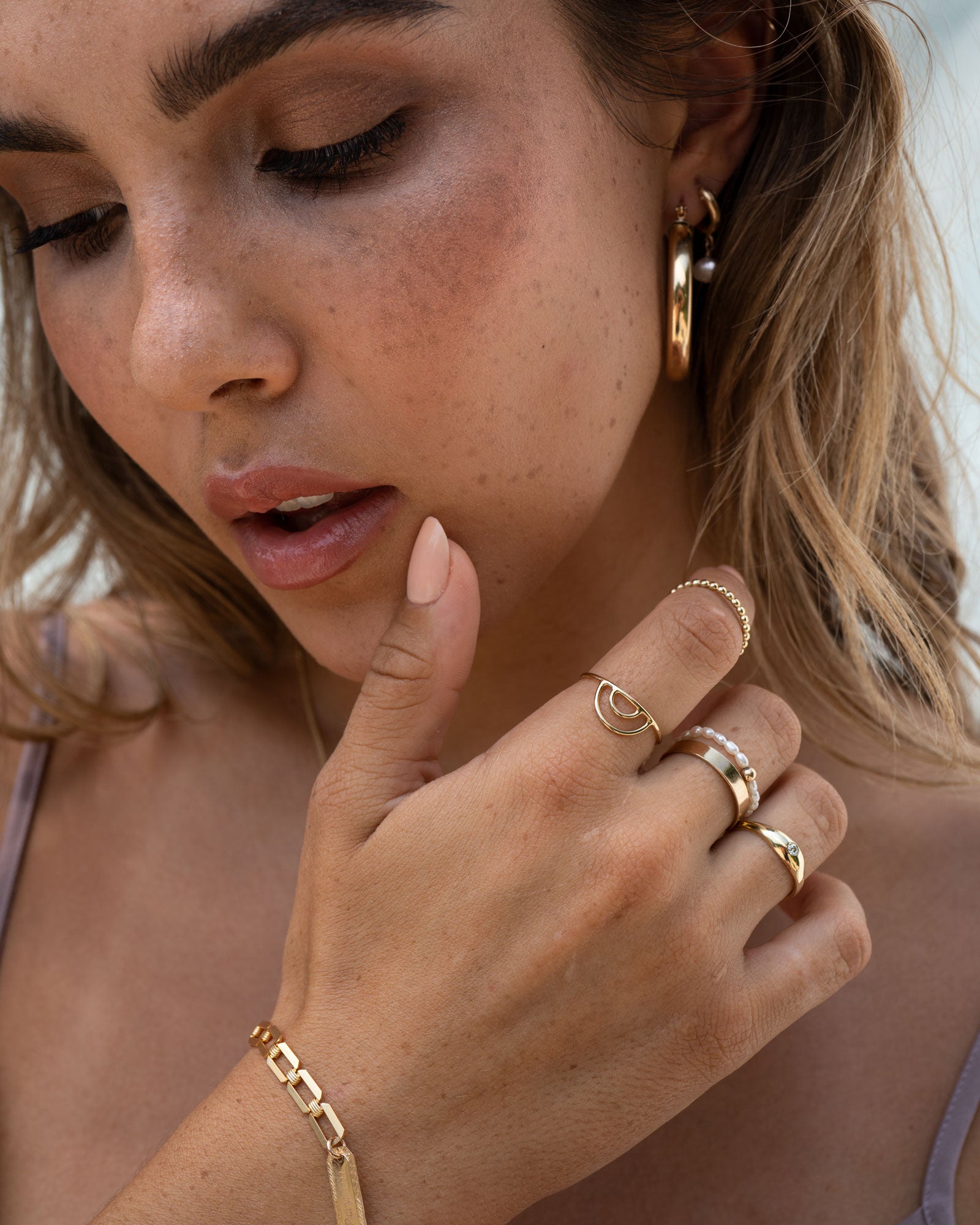 Gold Filled Rainbow Ring