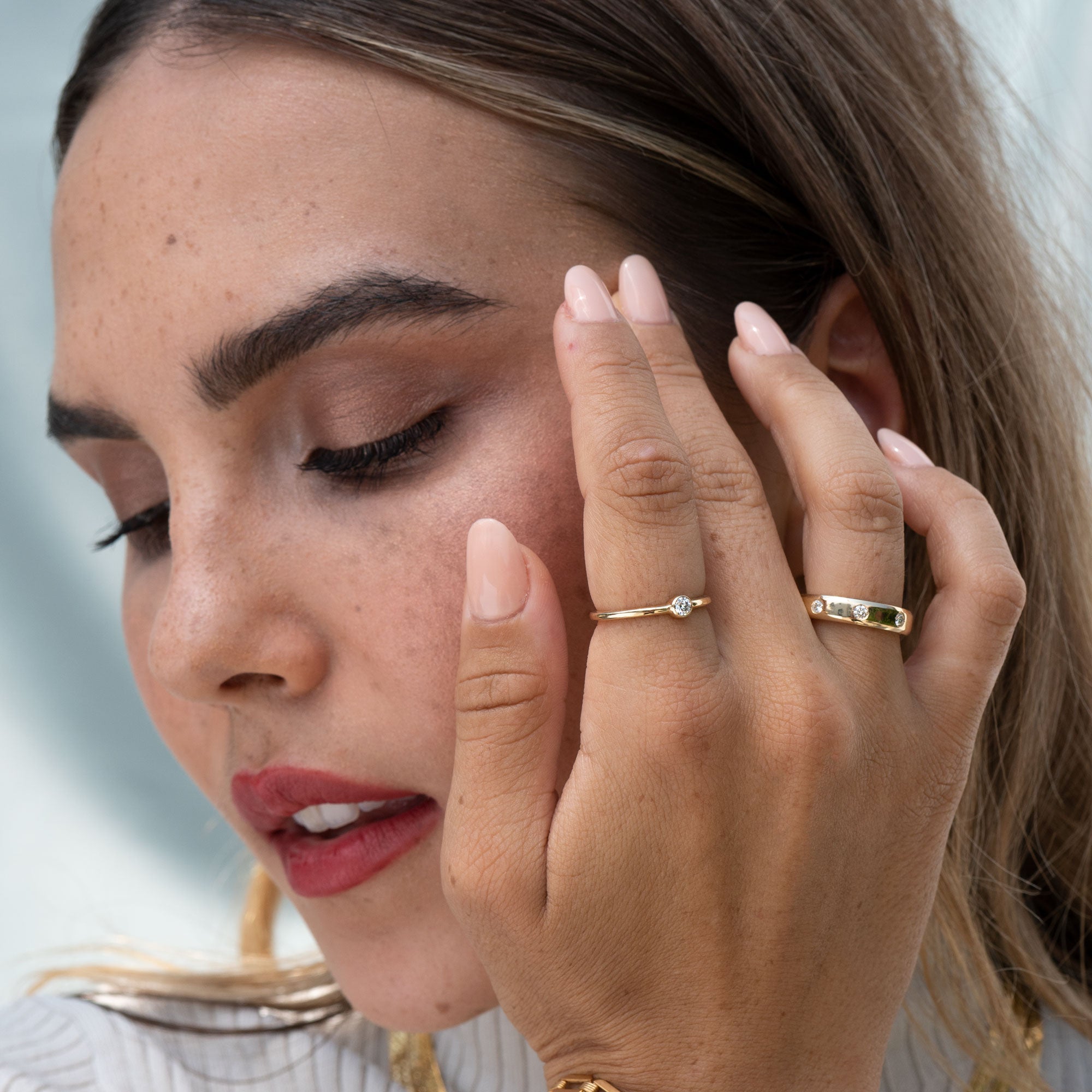 14k Diamond Solitaire Ring