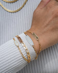 Gold Filled Paperclip ID Bracelet