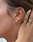 Lightweight gold-filled endless hoops for everyday wear