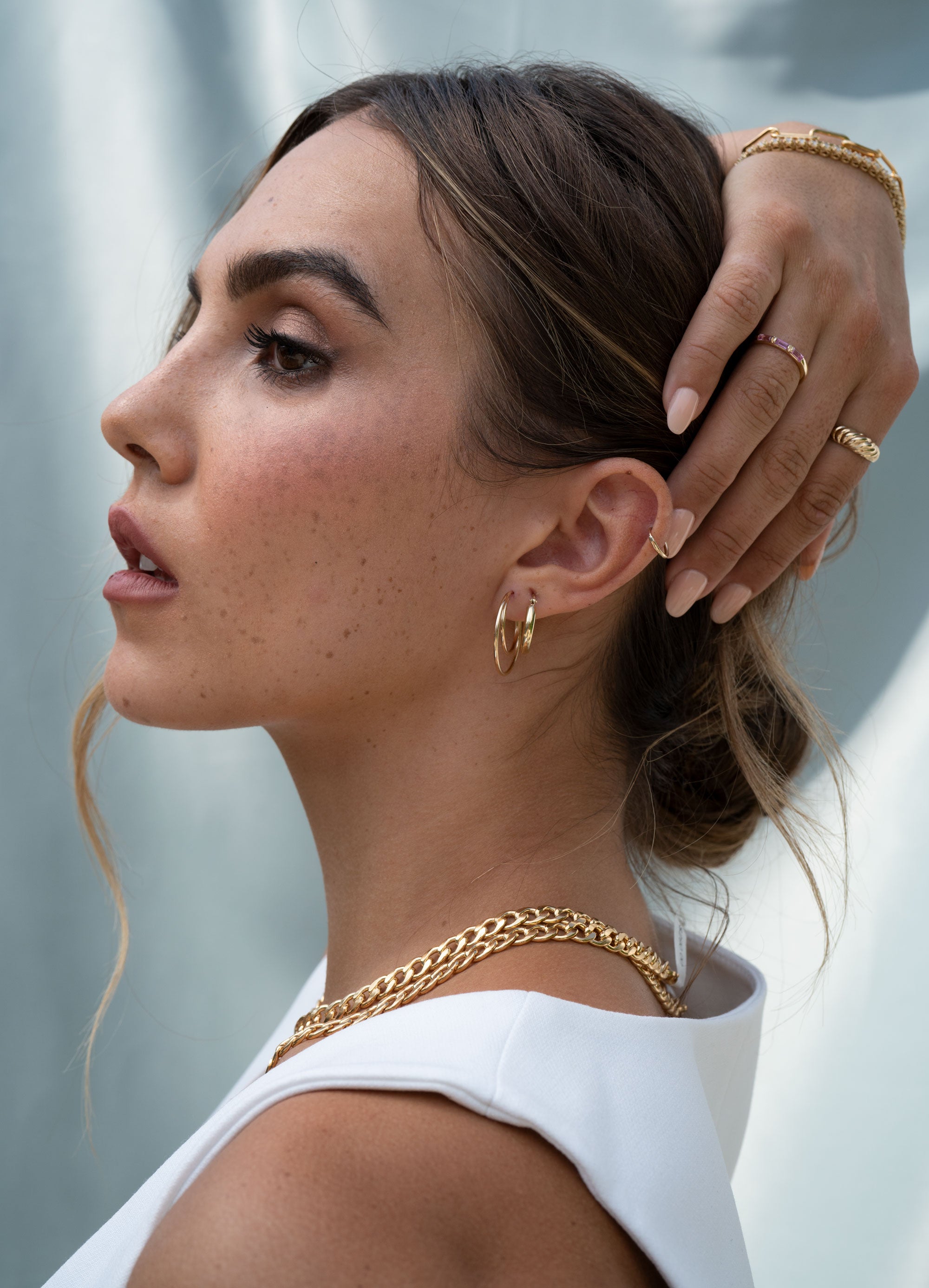 14k Endless Hoops