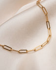 Gold Filled Rectangle Necklace