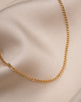 Gold Filled Thin Curb Link Necklace