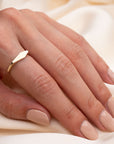 14k Diamond Shaped Signet Ring