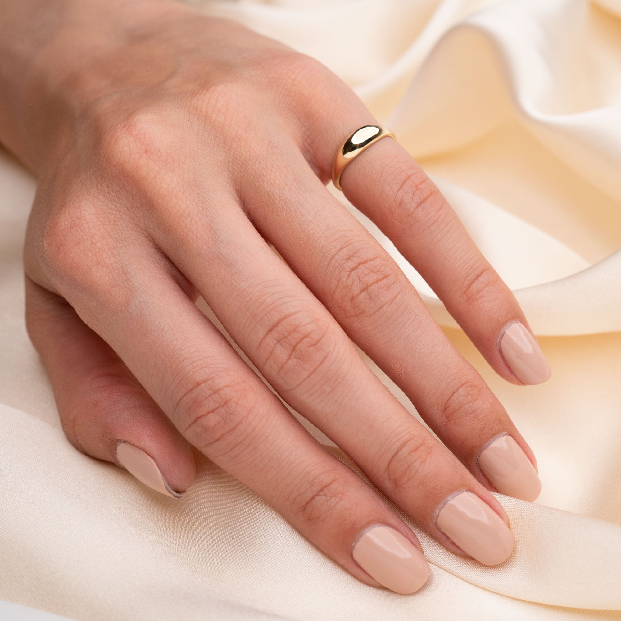 14k Gold Little Dome Ring