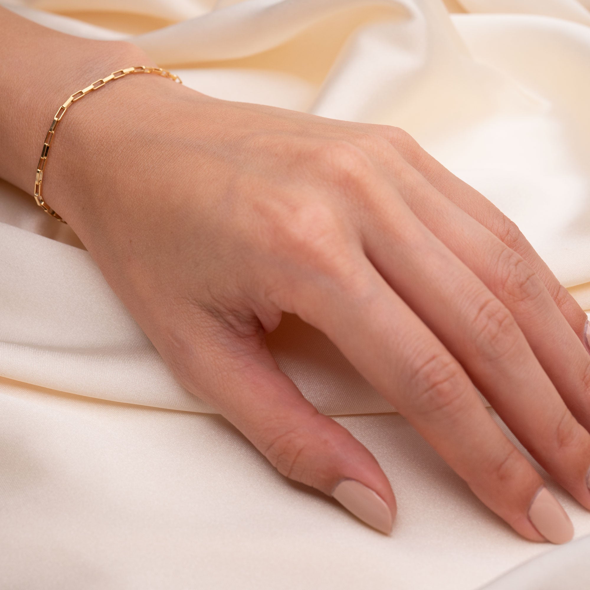 Gold Filled Box Bracelet