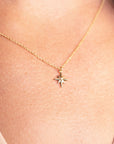 14k Northstar Diamond Necklace