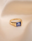 14k Tanzanite Pyramid Ring