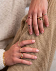 14k Oval Ruby Dome Ring