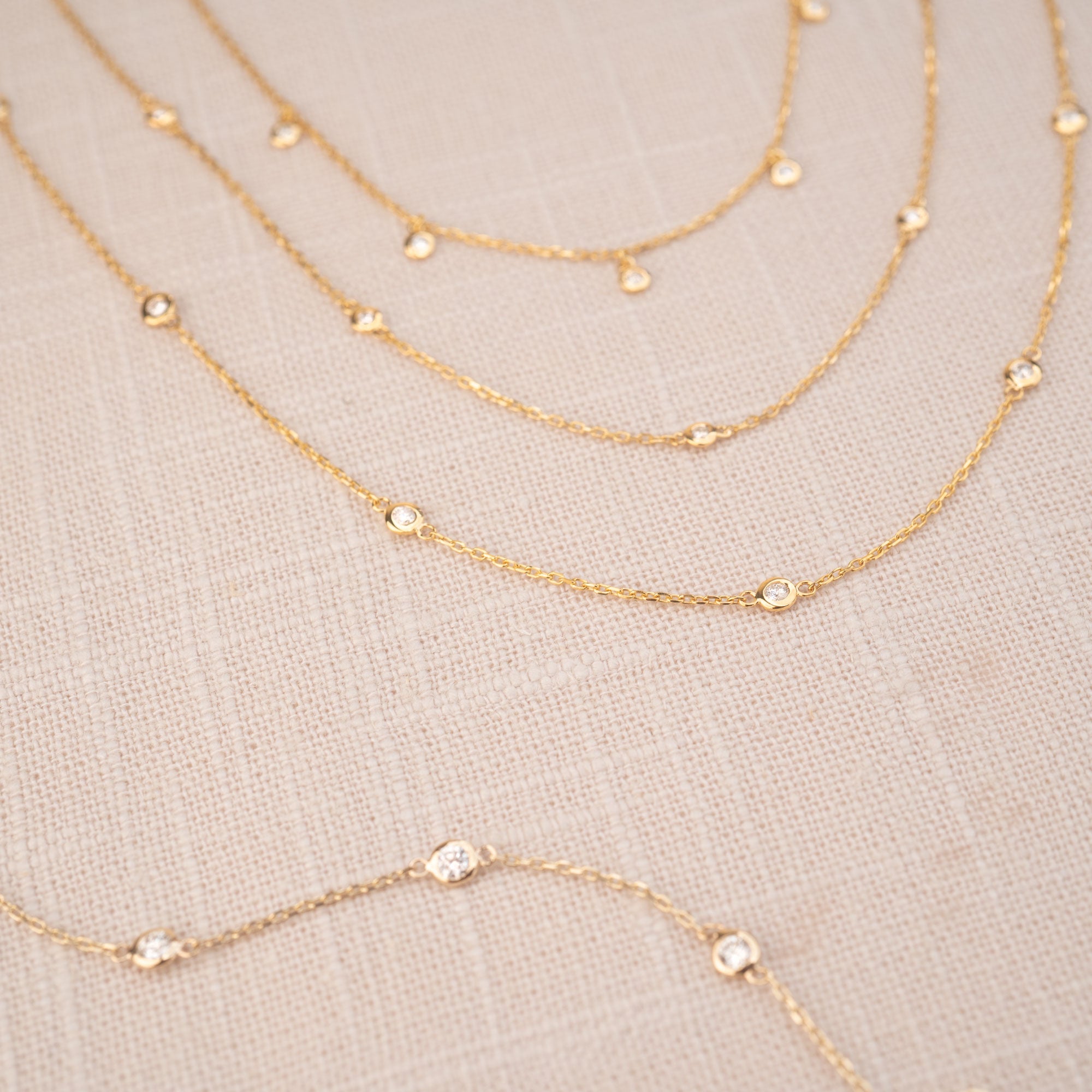 14k Diamond Yard Bracelet .31 CTW