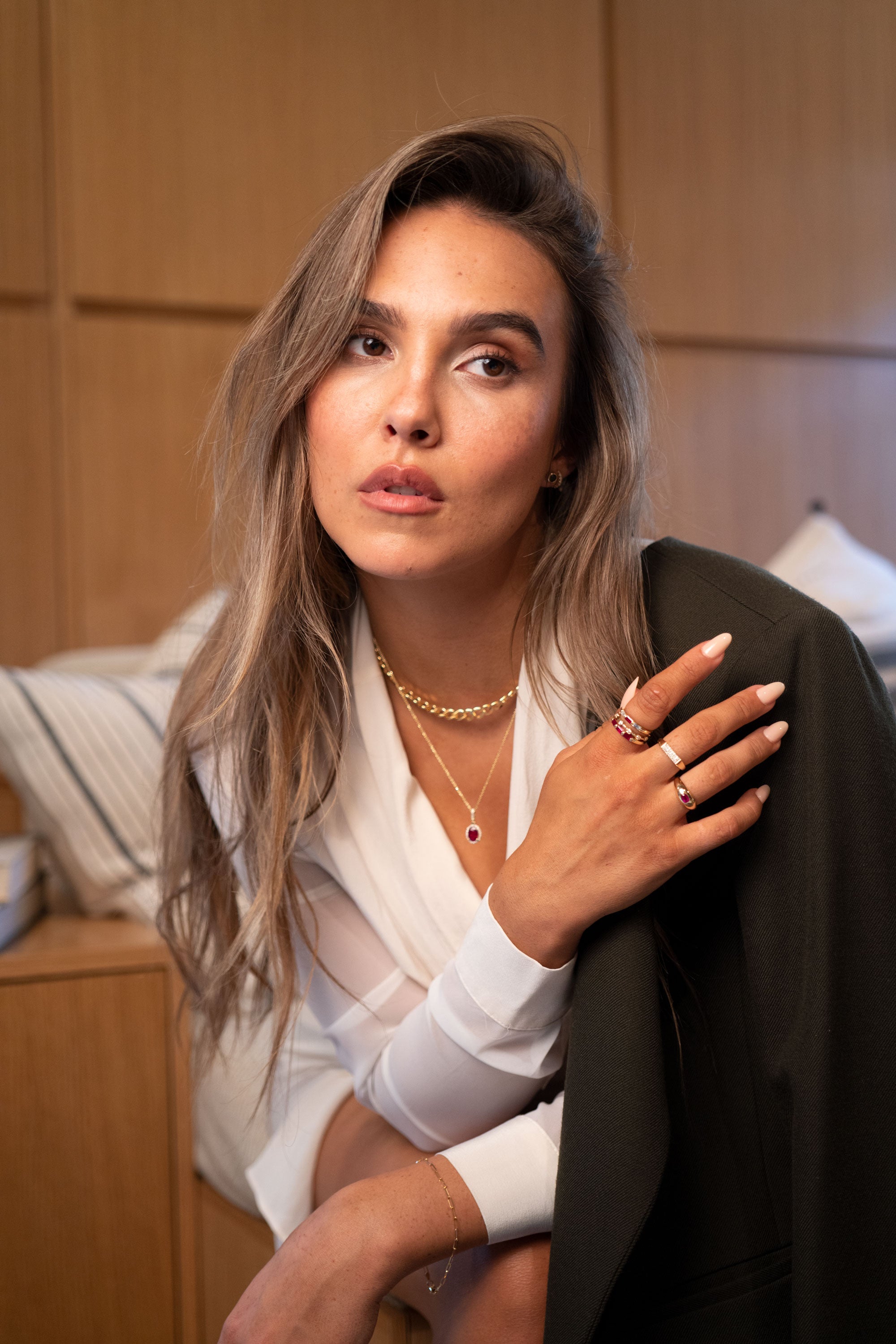 14k Rectangle Diamond Pave Signet Ring