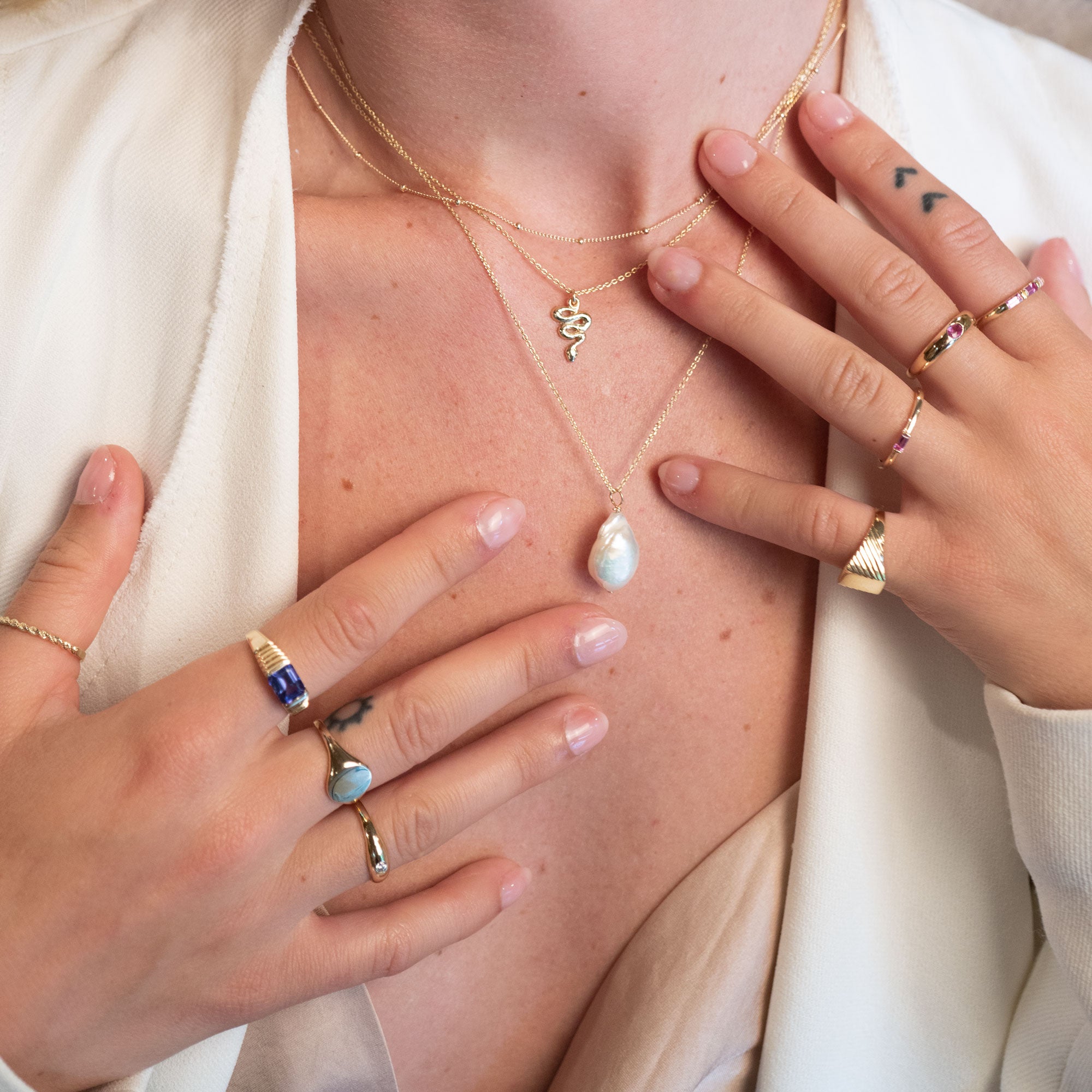 14k Gold Signet Ring