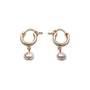 Gold Filled Pearl Clasp Hoops