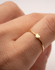 Gold Filled Heart Stacker Ring