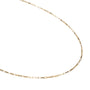 The Gold Filled Box Necklace features a delicate 14k gold filled chain with small rectangular links in a simple, elegant pattern for a timeless look.