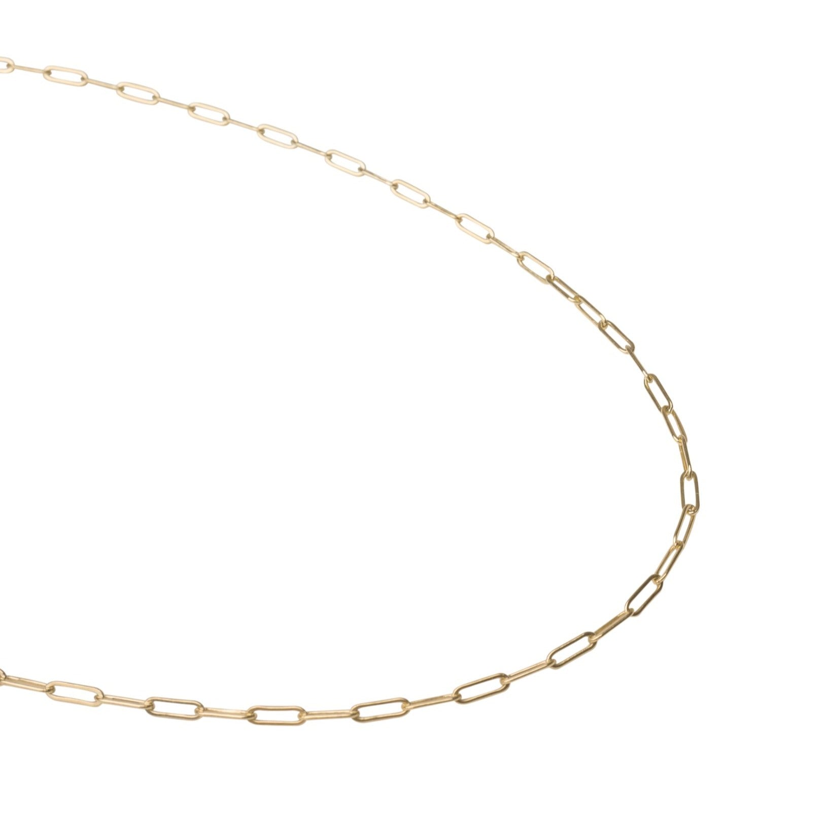 Gold Filled Paperclip Necklace