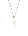 Gold Filled Large Lightning Bolt Necklace