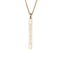 Gold Filled Vertical Bar Charm Necklace