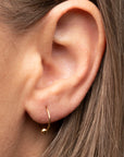 Gold Filled Dot Endless Hoops