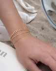 Thin Curb Link Bracelet
