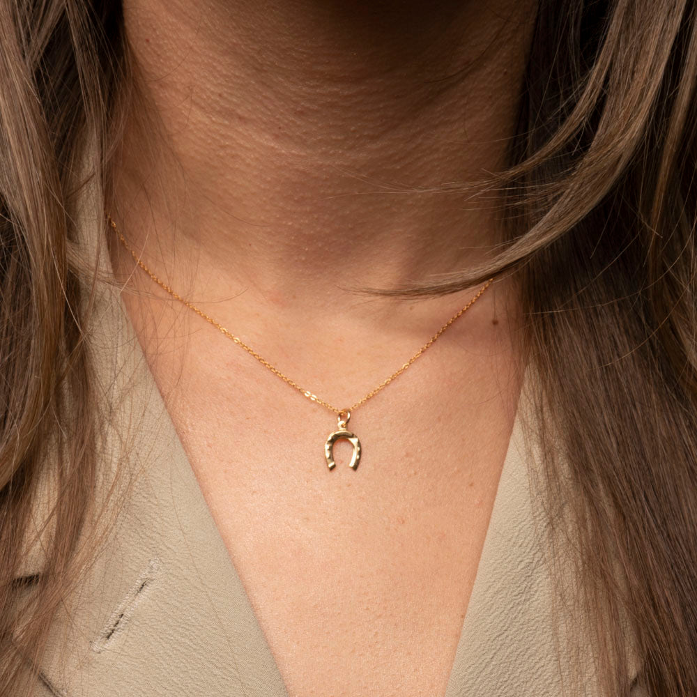 Gold Filled Horseshoe Necklace