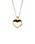 14k Heart Locket Necklace